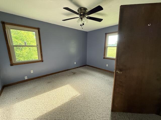 315 Della Winchester Rd, Nancy, KY 42544 - carpeted empty room featuring baseboards and ceiling fan