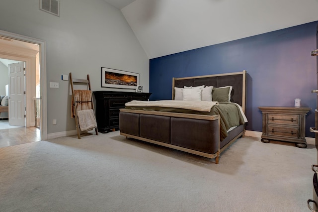 1304 Wakehurst Ct, Lexington, KY 40509 - carpeted bedroom featuring vaulted ceiling and baseboards