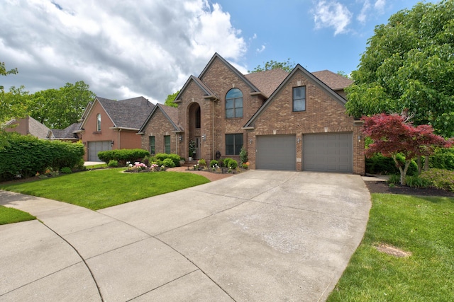 1304 Wakehurst Ct, Lexington, KY 40509 - traditional-style home featuring driveway, brick siding, and a front lawn