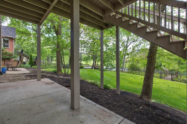 1304 Wakehurst Ct, Lexington, KY 40509 - view of patio / terrace featuring stairs