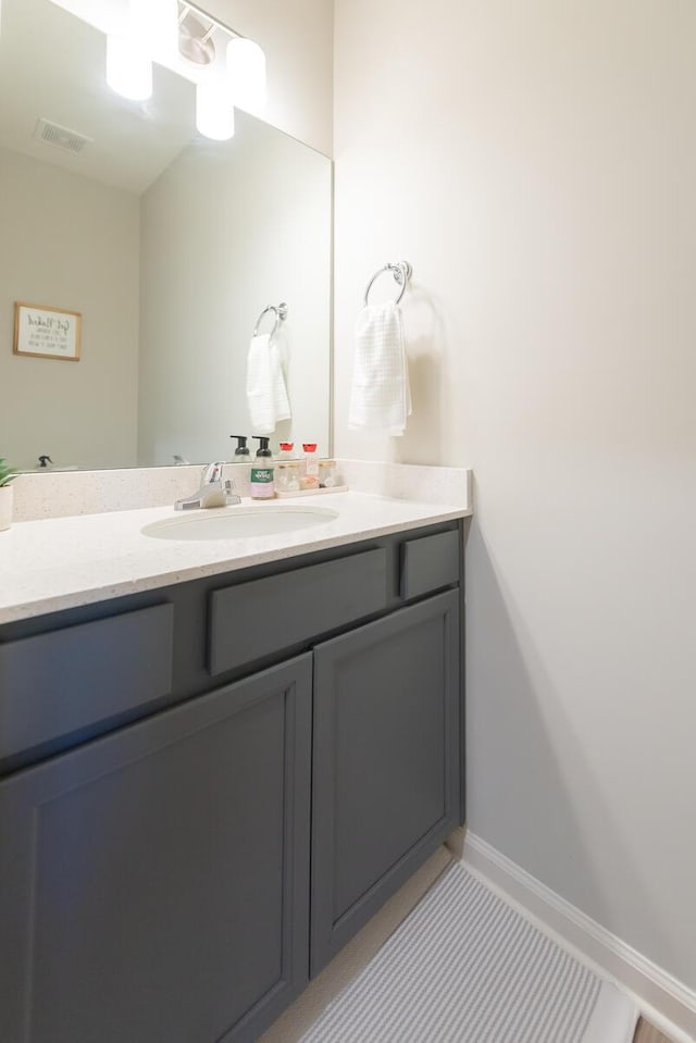 133 Kirkstall Way, Georgetown, KY 40324 - bathroom with vanity, tile patterned flooring, and baseboards