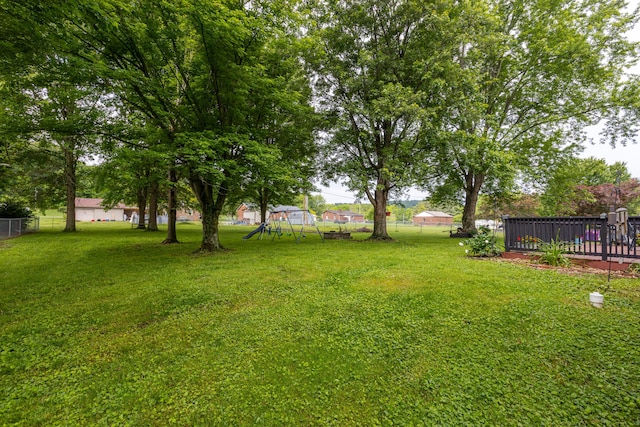 53 Douglas Ave, Stanford, KY 40484 - view of yard featuring a playground and a wooden deck