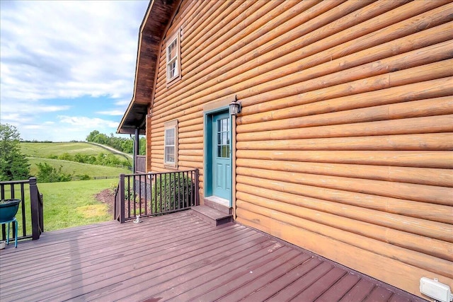 116 Hickory Lick Rd, Richmond, KY 40475 - wooden terrace with a yard