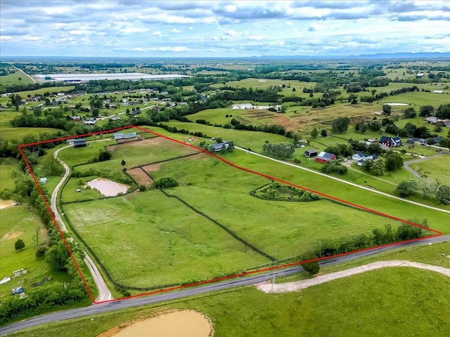 116 Hickory Lick Rd, Richmond, KY 40475 - aerial view of sparsely populated area with property parcel outlined