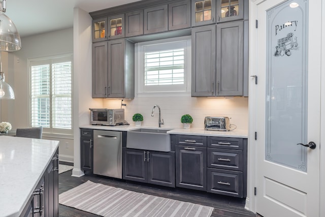 2605 Lucca Pl, Lexington, KY 40509 - kitchen featuring dishwasher, a sink, plenty of natural light, and backsplash