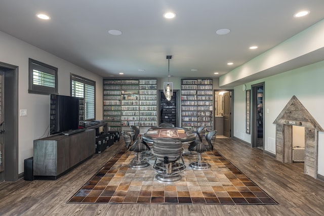 2605 Lucca Pl, Lexington, KY 40509 - dining area with wood finished floors, recessed lighting, and baseboards