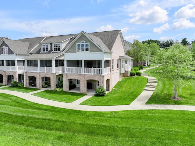 2131 Patchen Lake Ln, Lexington, KY 40505 - back of house featuring a yard and a shingled roof
