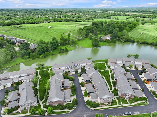 2131 Patchen Lake Ln, Lexington, KY 40505 - aerial view of residential area featuring a large body of water, a local golf course, and a tree filled landscape