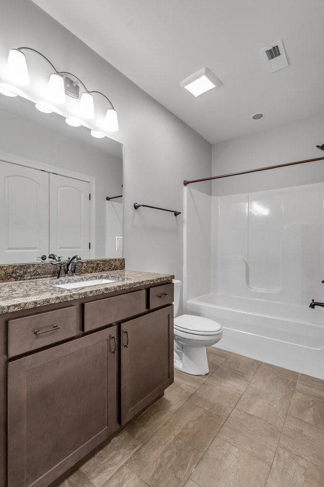 2131 Patchen Lake Ln, Lexington, KY 40505 - full bathroom with vanity,  shower combination, and toilet