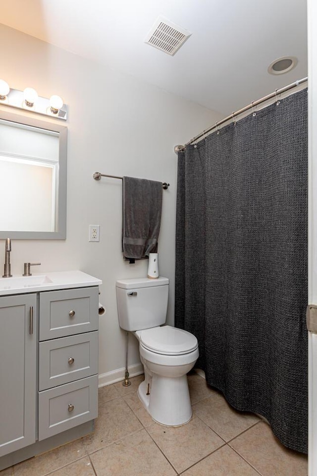 186 Santa Barbara Blvd, Georgetown, KY 40324 - full bath with tile patterned floors, toilet, vanity, a shower with curtain, and baseboards