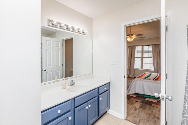 186 Santa Barbara Blvd, Georgetown, KY 40324 - bathroom featuring vanity, ensuite bathroom, and tile patterned flooring
