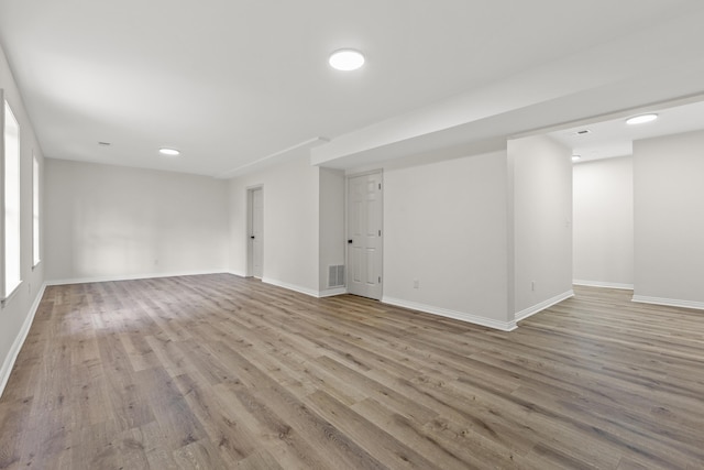 3261 Royal Troon Rd, Lexington, KY 40509 - unfurnished room with wood finished floors, baseboards, and recessed lighting