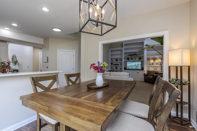 3789 Ridge View Way, Lexington, KY 40509 - dining room featuring baseboards and recessed lighting