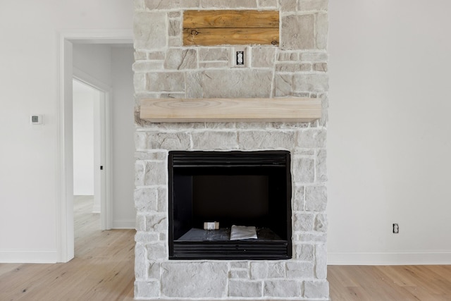 4252 Equestrian Way, Richmond, KY 40475 - detailed view of wood finished floors and a stone fireplace