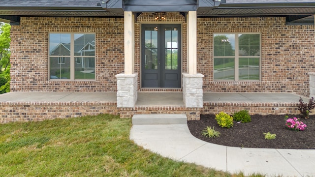 4252 Equestrian Way, Richmond, KY 40475 - entrance to property with french doors and brick siding