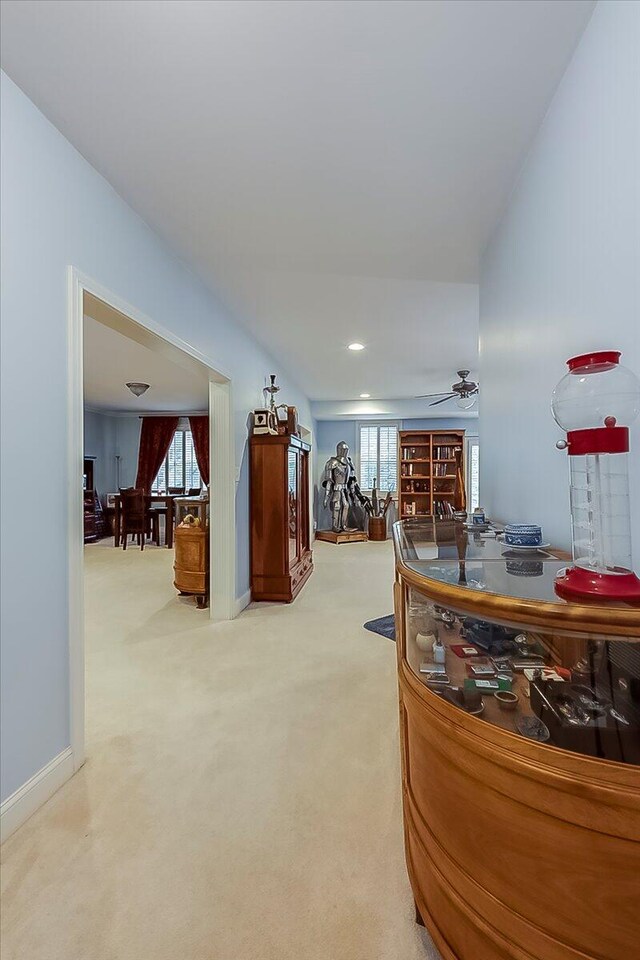 428 Shady Brook Dr, Richmond, KY 40475 - corridor featuring light carpet and baseboards