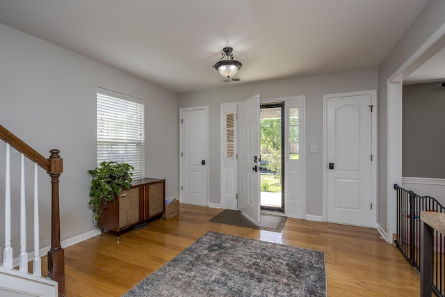 3657 Gladman Way, Lexington, KY 40503 - entrance foyer with stairs, light wood-type flooring, healthy amount of natural light, and baseboards