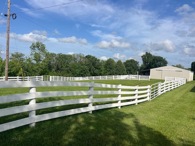 1740 Gose Pike, Danville, KY 40422 - view of yard featuring an outdoor structure and a pole building