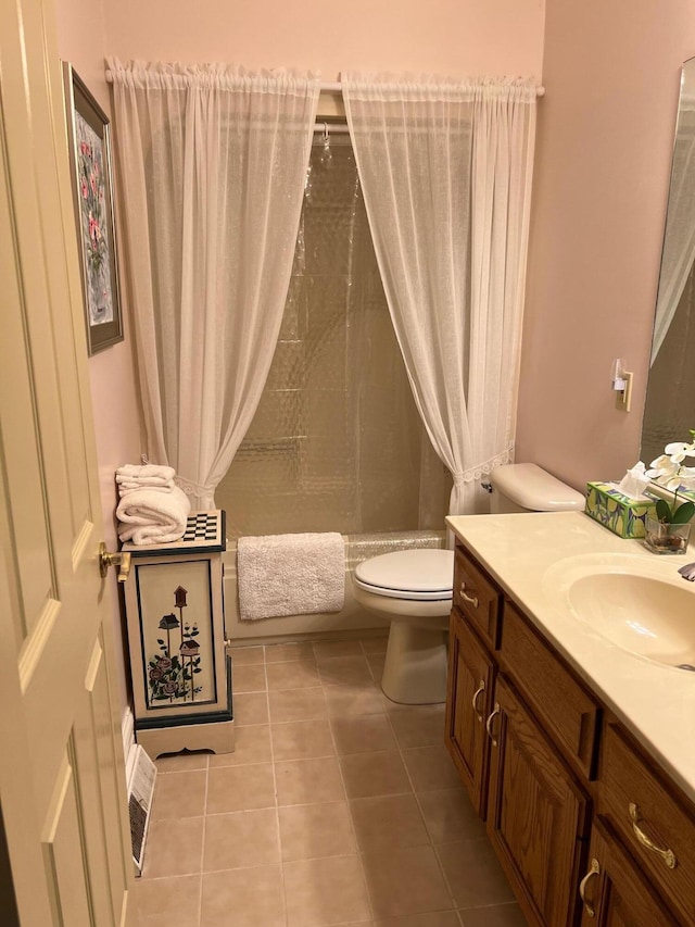 1740 Gose Pike, Danville, KY 40422 - bathroom featuring tile patterned floors, shower / bathtub combination with curtain, and vanity