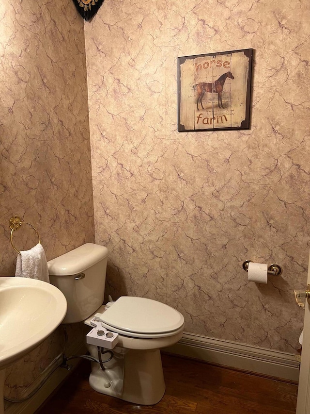 1740 Gose Pike, Danville, KY 40422 - half bathroom featuring wood finished floors and toilet