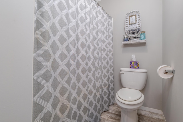 233 Bearskin Holw, Morehead, KY 40351 - bathroom featuring toilet, baseboards, and a shower with shower curtain