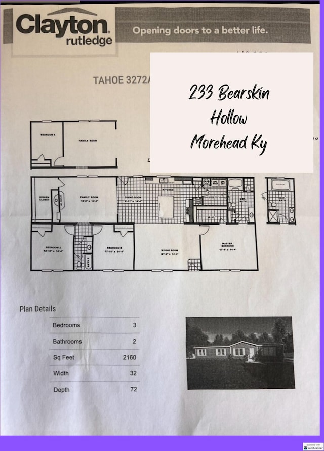 233 Bearskin Holw, Morehead, KY 40351 - room layout