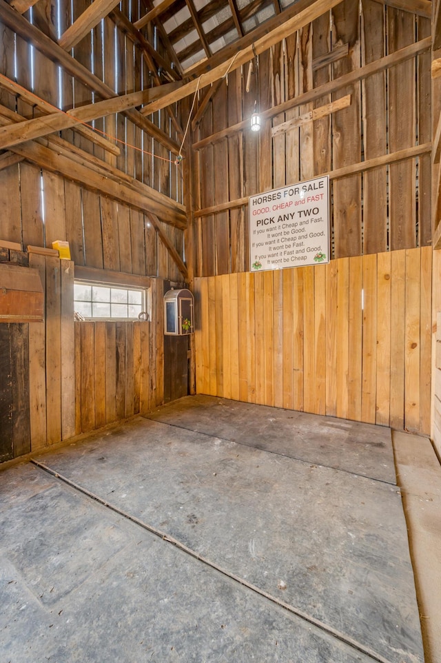 1235 Jackstown Rd, Paris, KY 40361 - garage featuring wood walls