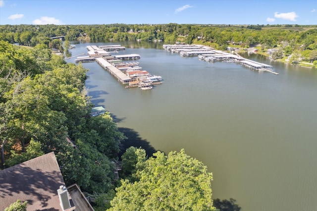 169 Kennedy Ln, Lancaster, KY 40444 - aerial view of a large body of water and a heavily wooded area