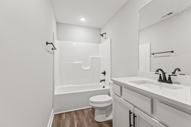 5001/5003 Melana Way, Richmond, KY 40475 - full bath featuring vanity, toilet, wood finished floors, and shower / washtub combination
