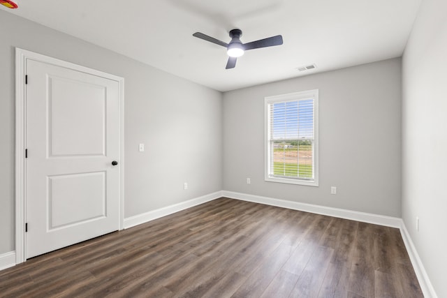 5001/5003 Melana Way, Richmond, KY 40475 - empty room featuring dark wood-type flooring, baseboards, and ceiling fan