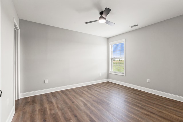 5001/5003 Melana Way, Richmond, KY 40475 - empty room with dark wood finished floors, ceiling fan, and baseboards