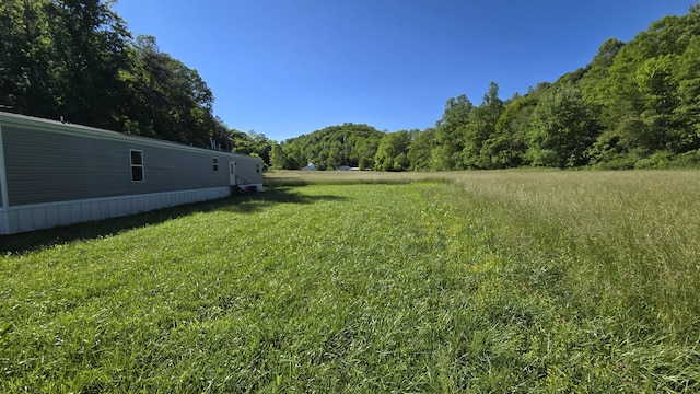 2499 Sacker Rd, Manchester, KY 40962 - view of grassy yard with a wooded view