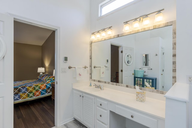 4140 Clearwater Way, Lexington, KY 40515 - bathroom with vanity and wood finished floors