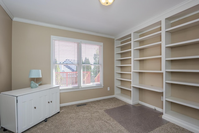 4140 Clearwater Way, Lexington, KY 40515 - unfurnished office with carpet flooring, baseboards, and crown molding