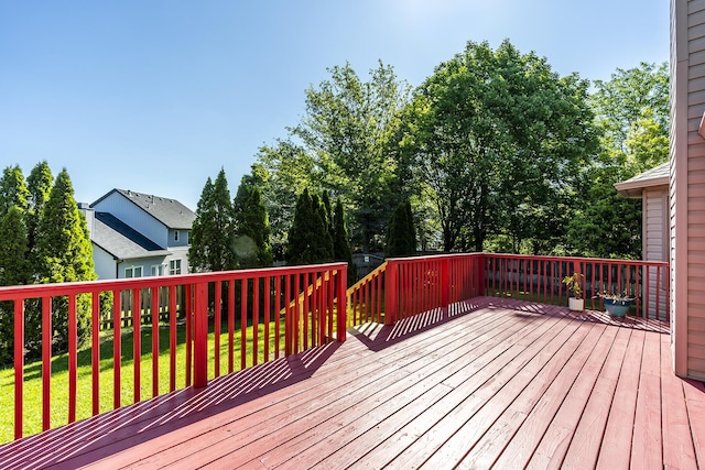 4140 Clearwater Way, Lexington, KY 40515 - wooden terrace featuring a yard