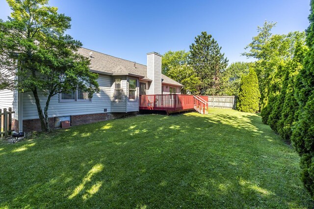 4140 Clearwater Way, Lexington, KY 40515 - view of yard with a deck