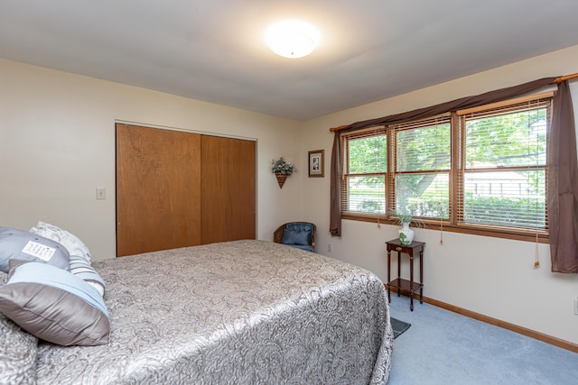 428 Patchen Dr, Lexington, KY 40517 - bedroom with light colored carpet, a closet, and baseboards