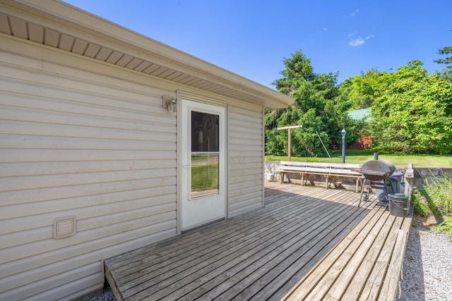 4496 Fords Mill Rd, Versailles, KY 40383 - wooden terrace with a grill