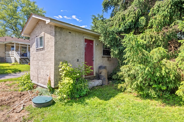 4496 Fords Mill Rd, Versailles, KY 40383 - view of outdoor structure featuring cooling unit