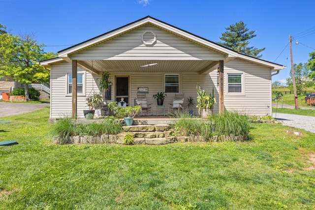 4496 Fords Mill Rd, Versailles, KY 40383 - view of front facade featuring a front lawn and a porch