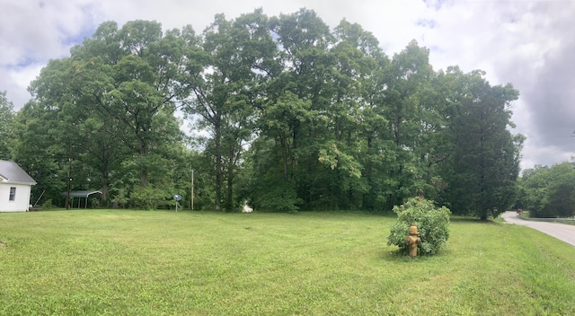 1184 Snow Creek Rd, Clay City, KY 40312 - view of green lawn featuring a detached carport