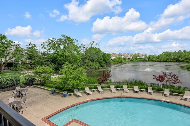 2433 Aristocracy Cir, Lexington, KY 40509 - community pool featuring a water view and a patio area