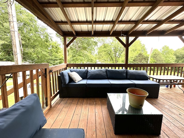 1126 College Hill Rd, Waco, KY 40385 - wooden terrace with an outdoor living space