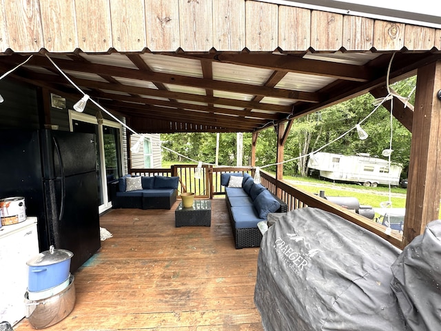 1126 College Hill Rd, Waco, KY 40385 - wooden terrace featuring an outdoor hangout area