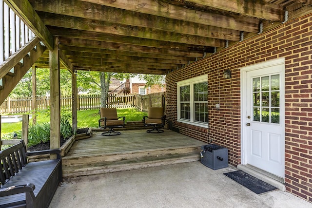 1025 Stowbridge Ln, Lexington, KY 40515 - view of patio / terrace featuring a deck
