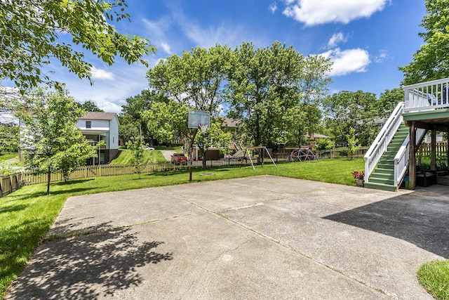 1025 Stowbridge Ln, Lexington, KY 40515 - view of patio / terrace with a playground and stairway