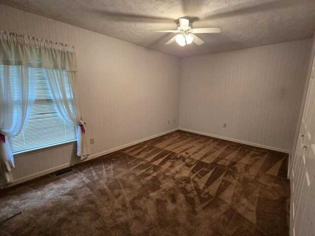 110 Albany Ln, Winchester, KY 40391 - carpeted spare room featuring a ceiling fan, a textured ceiling, and baseboards