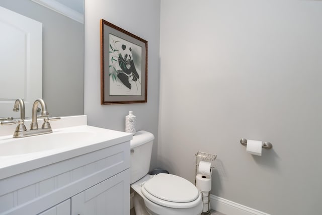 2002 Emerald Way, Richmond, KY 40475 - bathroom featuring toilet, vanity, and crown molding