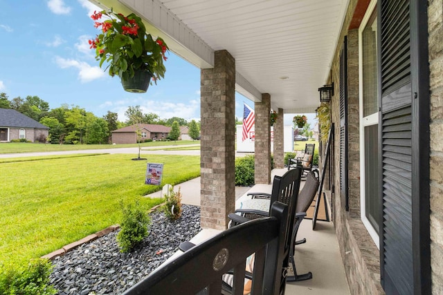 2002 Emerald Way, Richmond, KY 40475 - covered porch featuring a yard