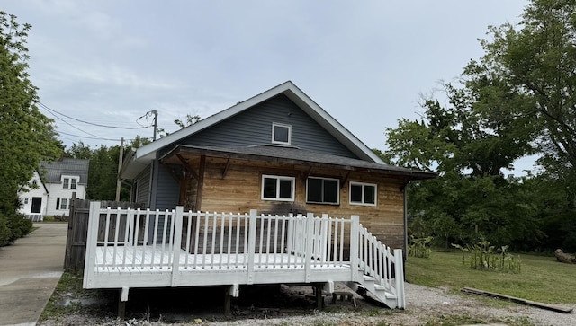 606 Prospect St, Berea, KY 40403 - rear view of property featuring a deck